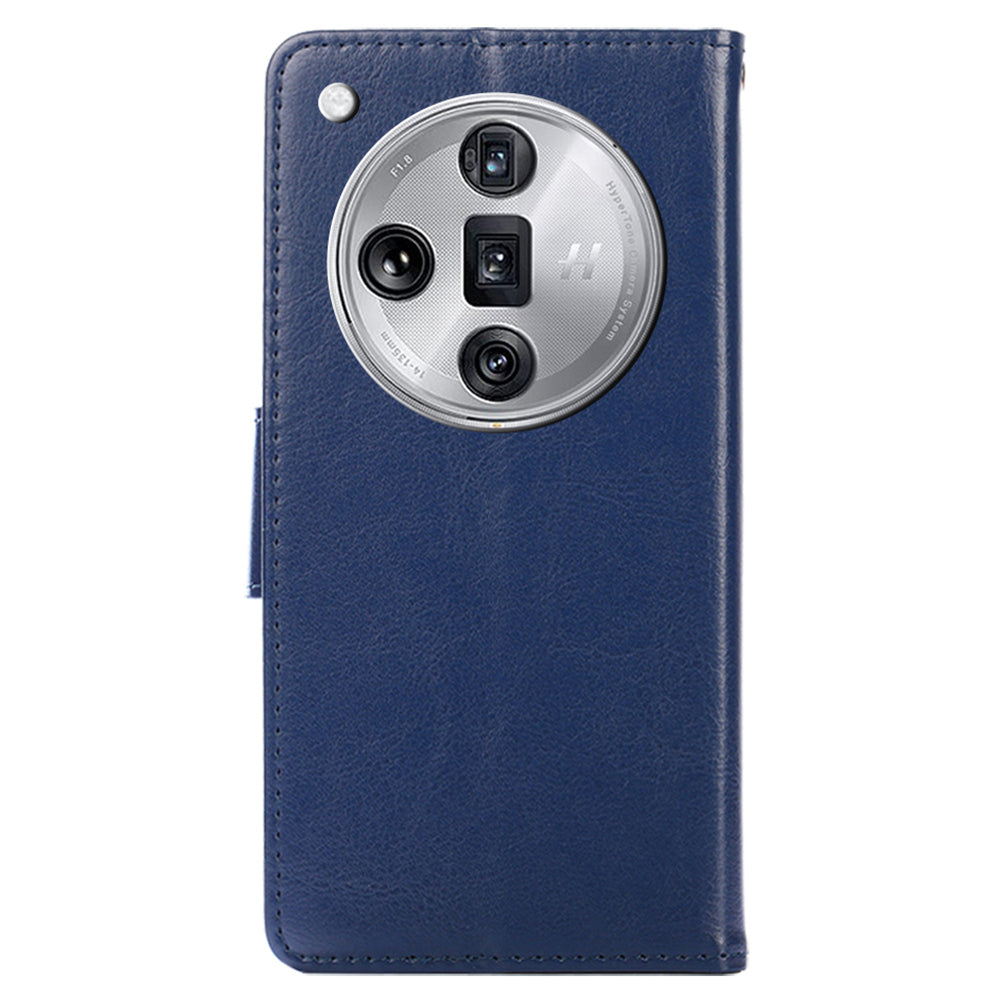 For Oppo Find X7 Ultra Case PU Leather Wallet Card Slots Phone Cover