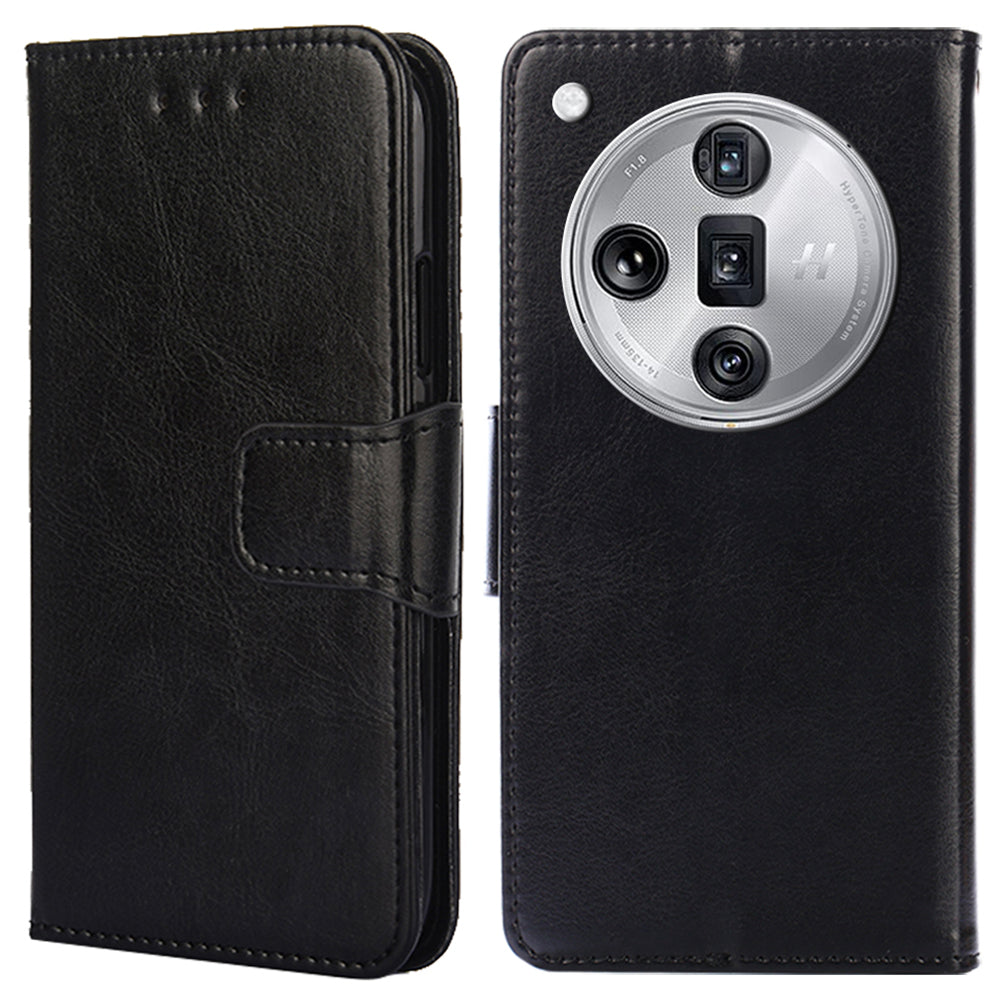 For Oppo Find X7 Ultra Case PU Leather Wallet Card Slots Phone Cover