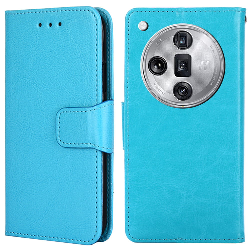 For Oppo Find X7 Ultra Case PU Leather Wallet Card Slots Phone Cover