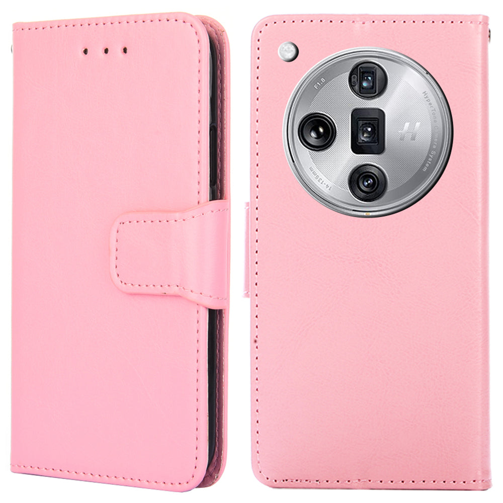 For Oppo Find X7 Ultra Case PU Leather Wallet Card Slots Phone Cover
