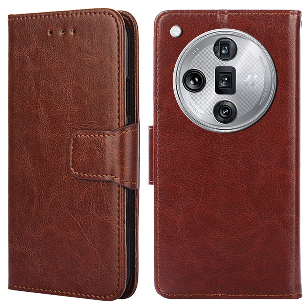 For Oppo Find X7 Ultra Case PU Leather Wallet Card Slots Phone Cover