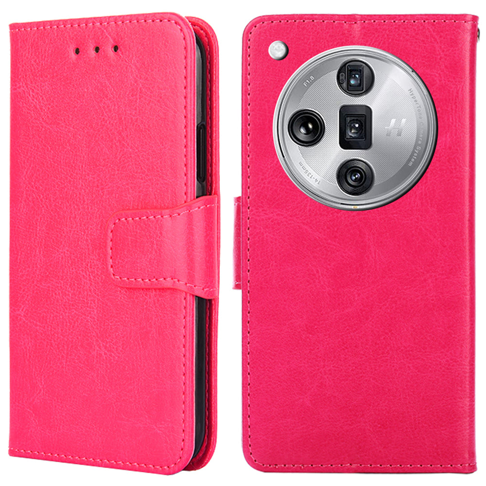 For Oppo Find X7 Ultra Case PU Leather Wallet Card Slots Phone Cover
