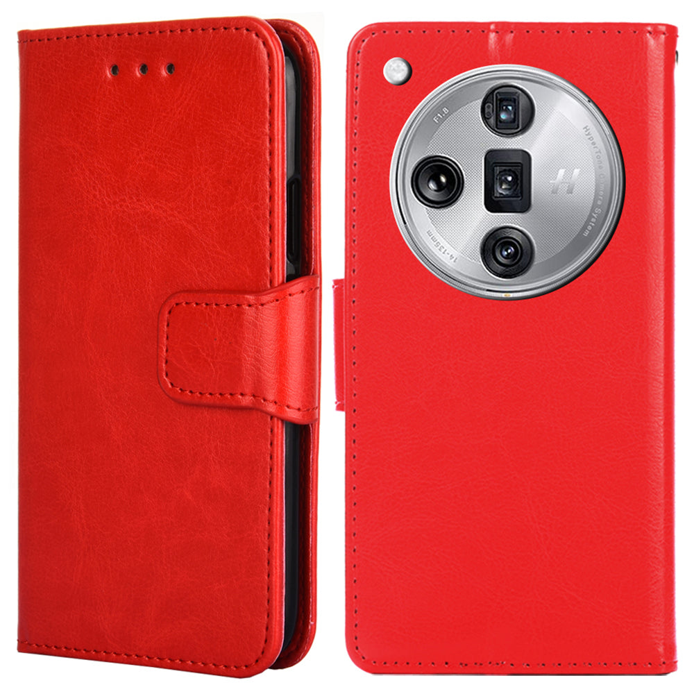 For Oppo Find X7 Ultra Case PU Leather Wallet Card Slots Phone Cover