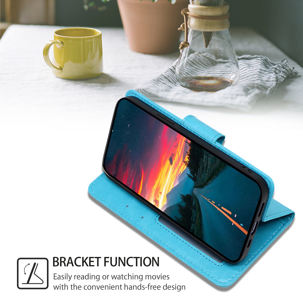 For Motorola Moto G Play (2024) 4G Leather Case Wallet Stand Protective Phone Cover