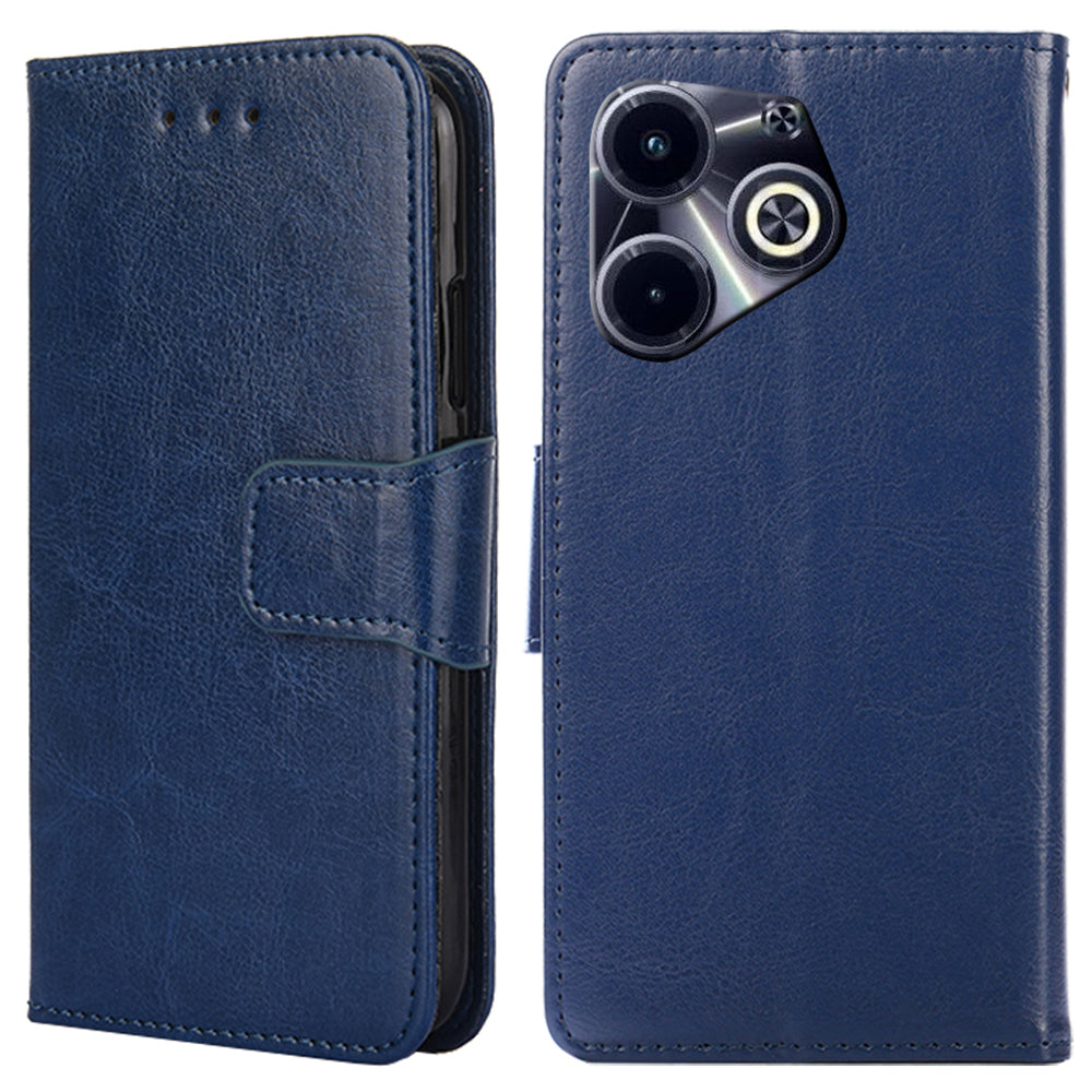 For Transsion Infinix Hot 40i Wallet Phone Case Leather Folio Flip Cover