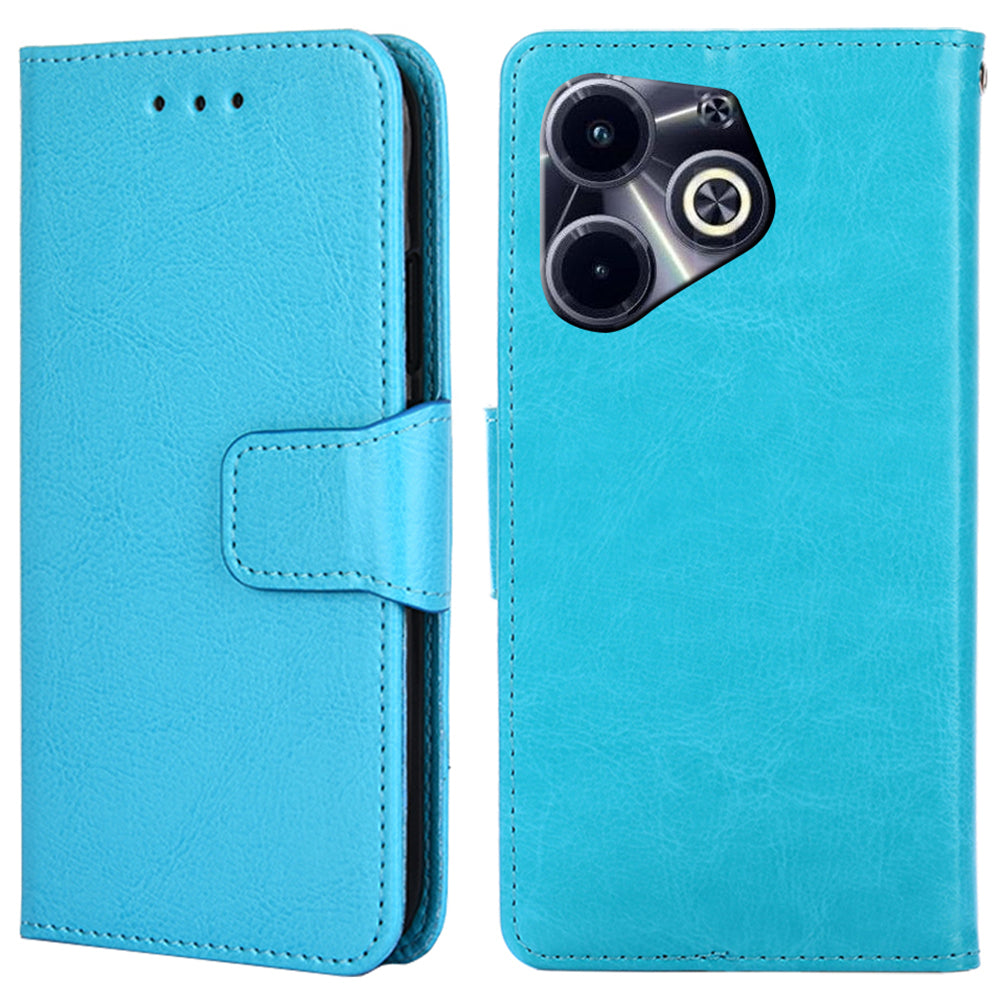 For Transsion Infinix Hot 40i Wallet Phone Case Leather Folio Flip Cover