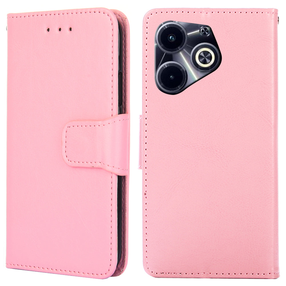 For Transsion Infinix Hot 40i Wallet Phone Case Leather Folio Flip Cover
