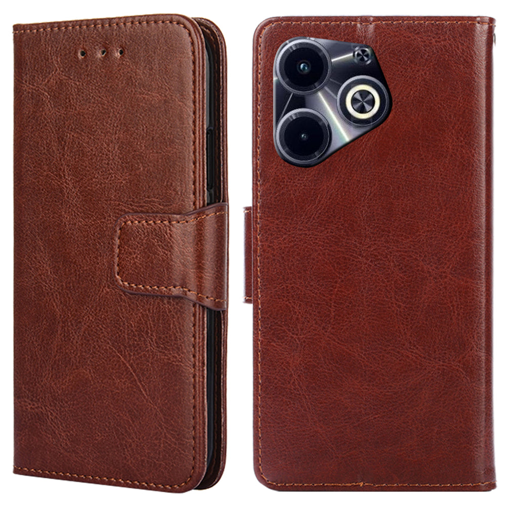 For Transsion Infinix Hot 40i Wallet Phone Case Leather Folio Flip Cover