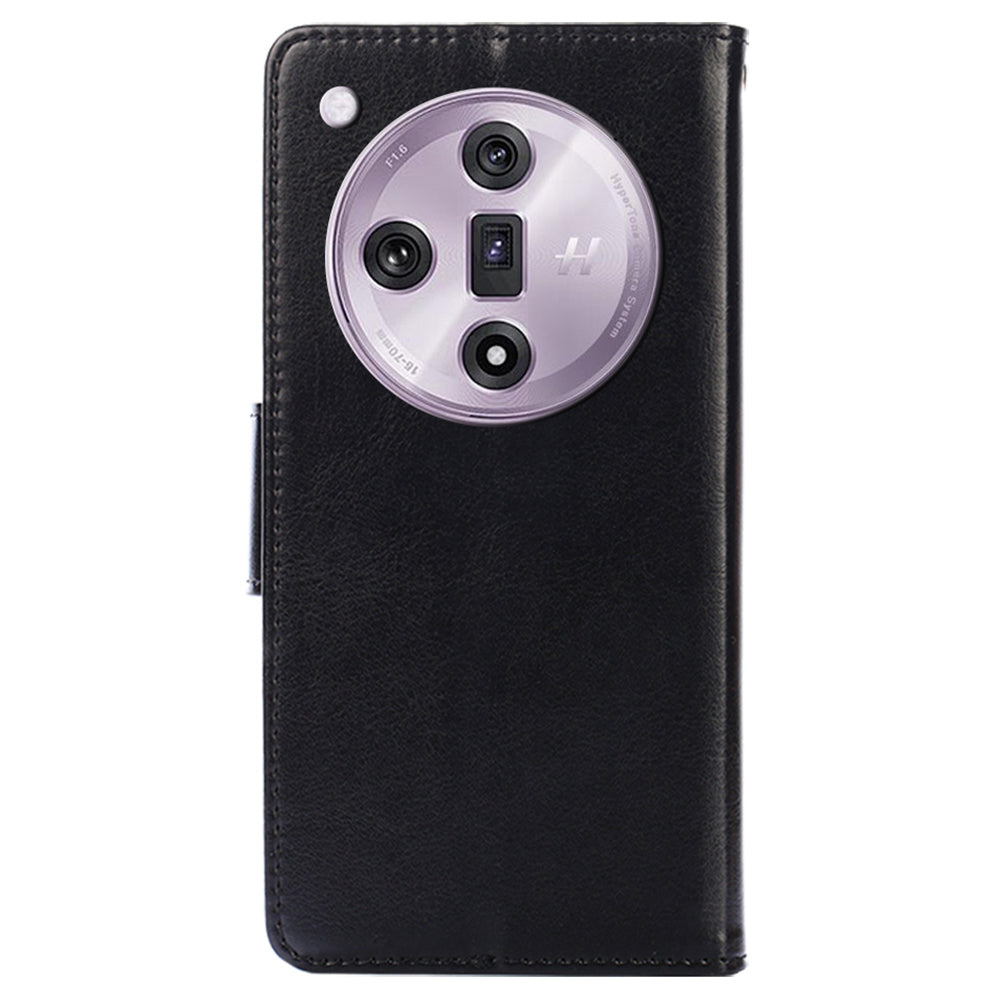 For Oppo Find X7 5G Magnetic Case PU Leather Flip Stand Phone Cover