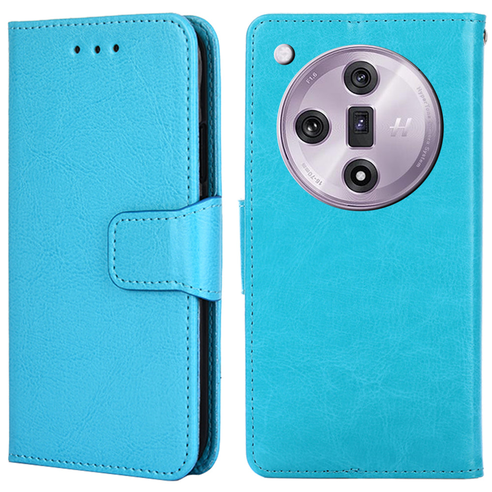 For Oppo Find X7 5G Magnetic Case PU Leather Flip Stand Phone Cover