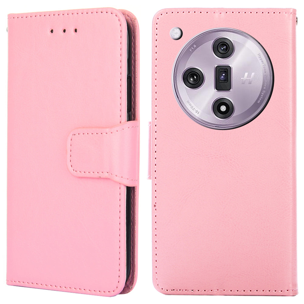 For Oppo Find X7 5G Magnetic Case PU Leather Flip Stand Phone Cover