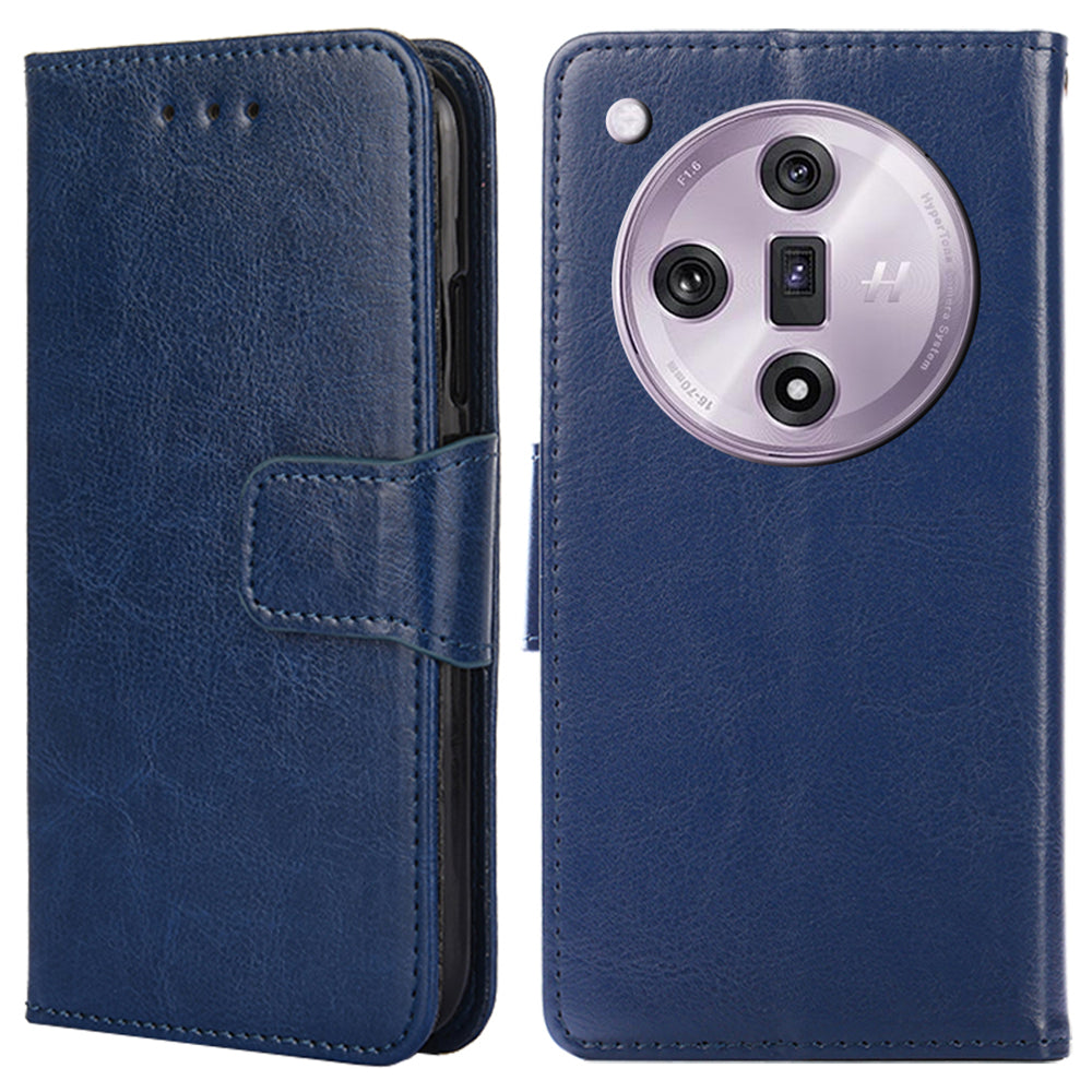 For Oppo Find X7 5G Magnetic Case PU Leather Flip Stand Phone Cover