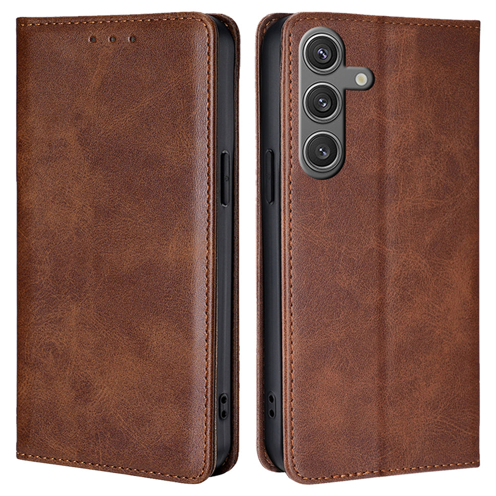 For Samsung Galaxy S24 Wallet Case Magnetic Closing Stand Leather Phone Cover