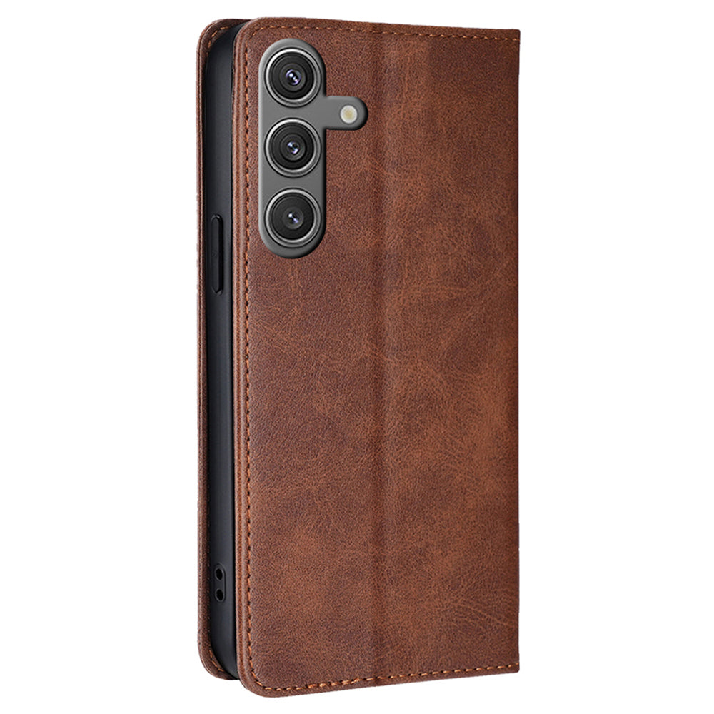 For Samsung Galaxy S24 Wallet Case Magnetic Closing Stand Leather Phone Cover
