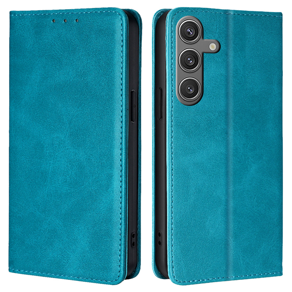 For Samsung Galaxy S24 Wallet Case Magnetic Closing Stand Leather Phone Cover