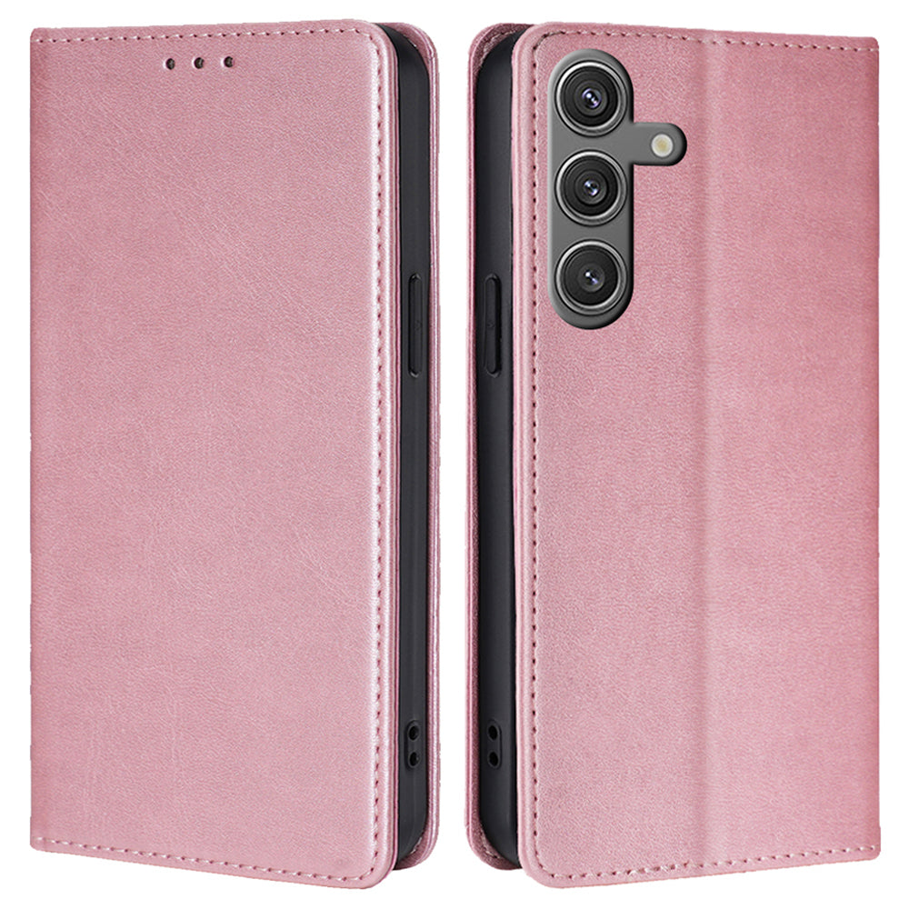 For Samsung Galaxy S24 Wallet Case Magnetic Closing Stand Leather Phone Cover