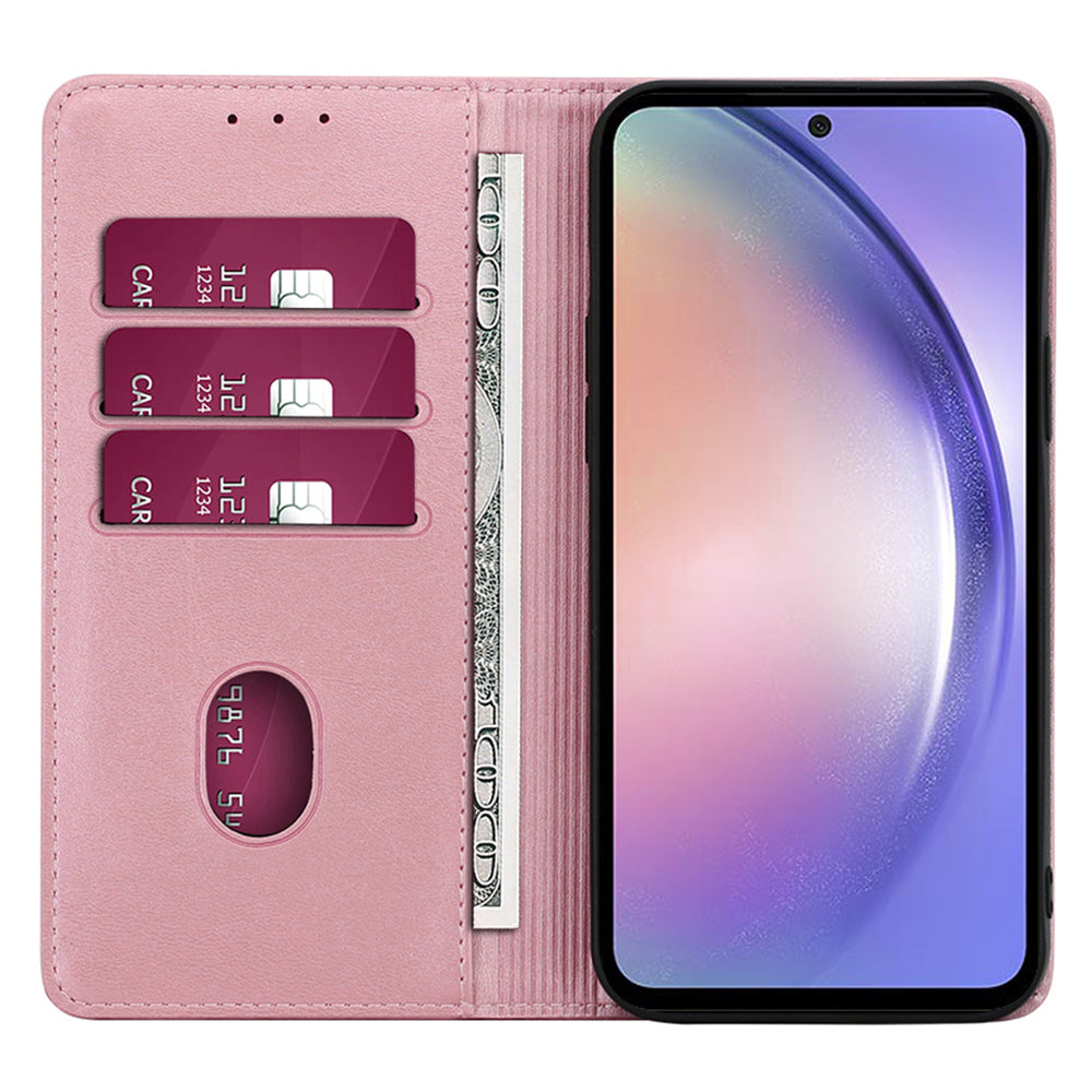 For Samsung Galaxy S24+ Wallet Phone Case Anti-Drop Stand Leather Flip Cover