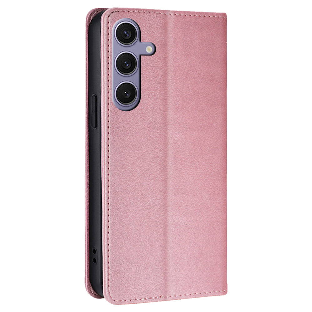 For Samsung Galaxy S24+ Wallet Phone Case Anti-Drop Stand Leather Flip Cover