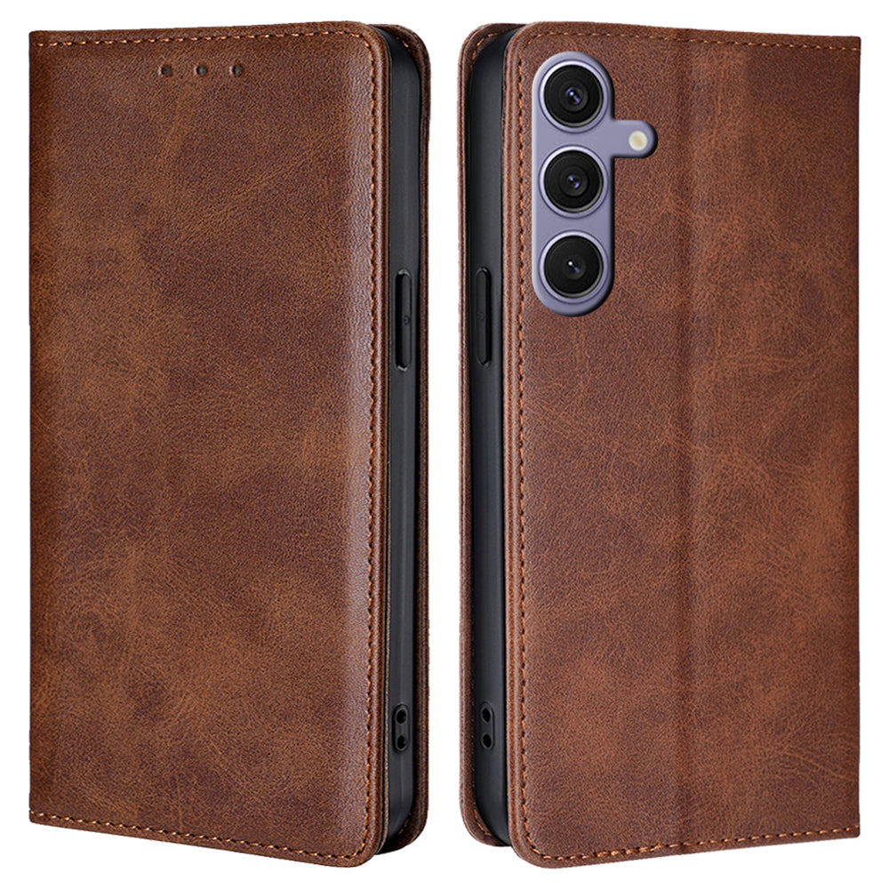 For Samsung Galaxy S24+ Wallet Phone Case Anti-Drop Stand Leather Flip Cover