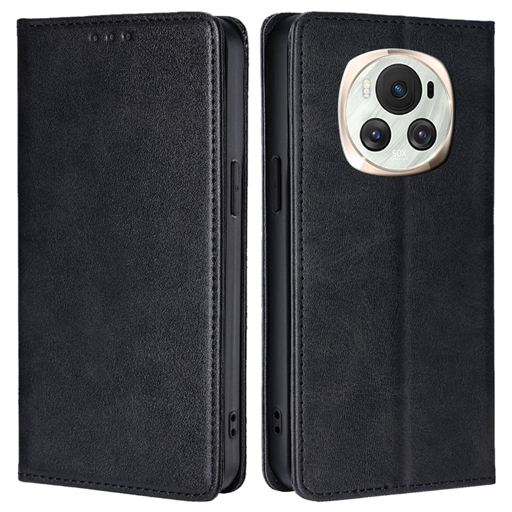 For Honor Magic6 5G Case Magnetic Closing Stand Leather Wallet Phone Cover