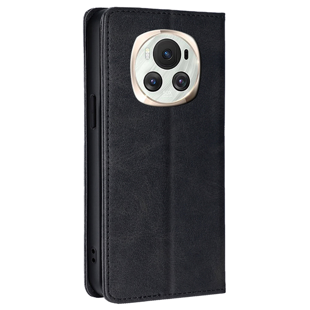 For Honor Magic6 5G Case Magnetic Closing Stand Leather Wallet Phone Cover
