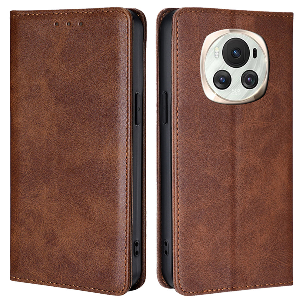 For Honor Magic6 5G Case Magnetic Closing Stand Leather Wallet Phone Cover