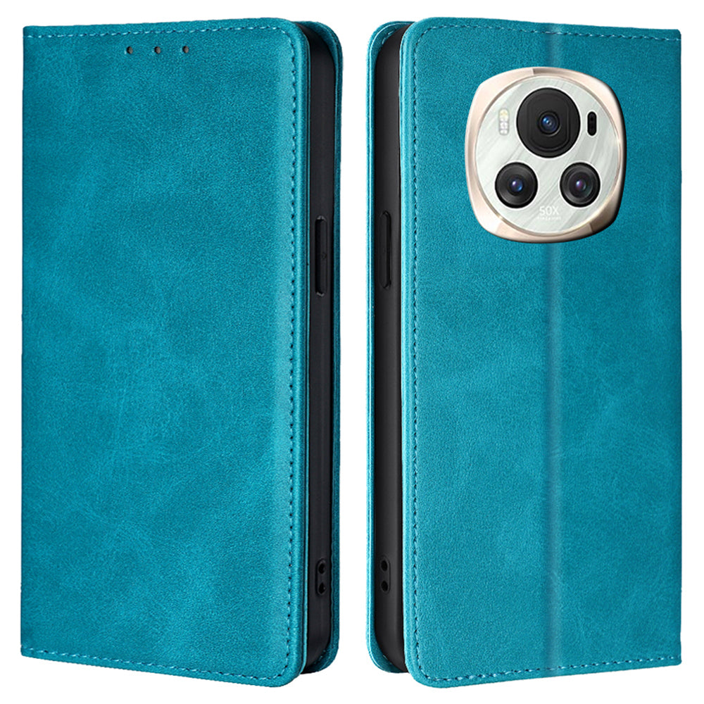 For Honor Magic6 5G Case Magnetic Closing Stand Leather Wallet Phone Cover