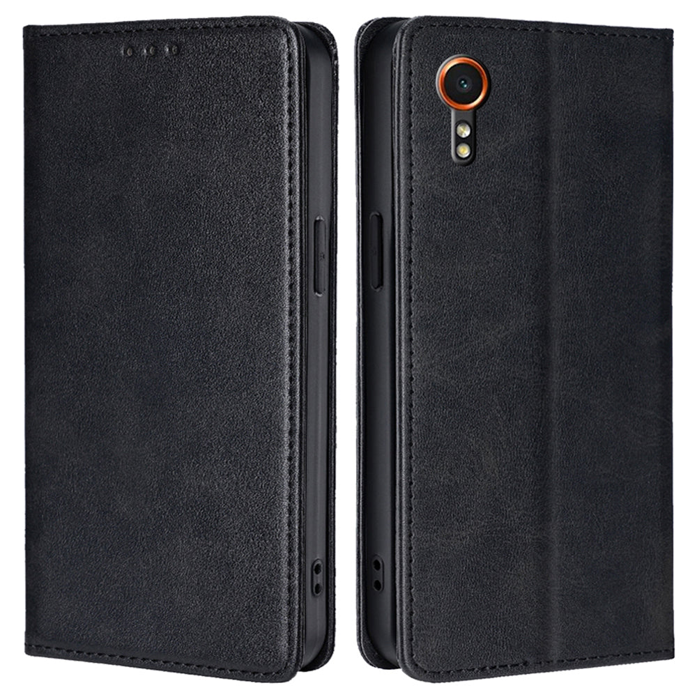 For Samsung Galaxy Xcover7 Case Stand Wallet Leather Phone Cover with Magnetic Closure