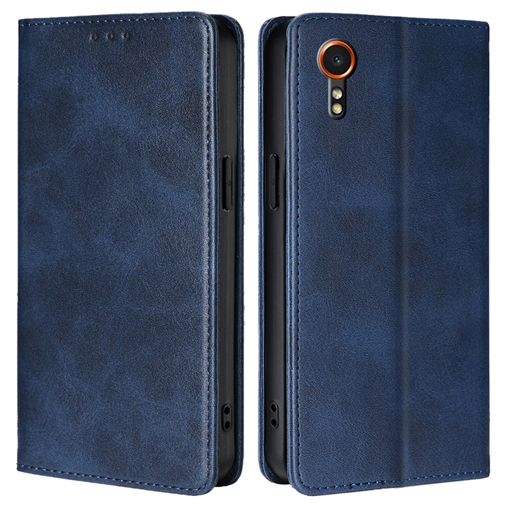 For Samsung Galaxy Xcover7 Case Stand Wallet Leather Phone Cover with Magnetic Closure