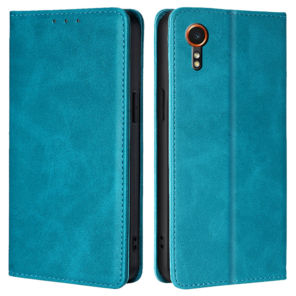 For Samsung Galaxy Xcover7 Case Stand Wallet Leather Phone Cover with Magnetic Closure