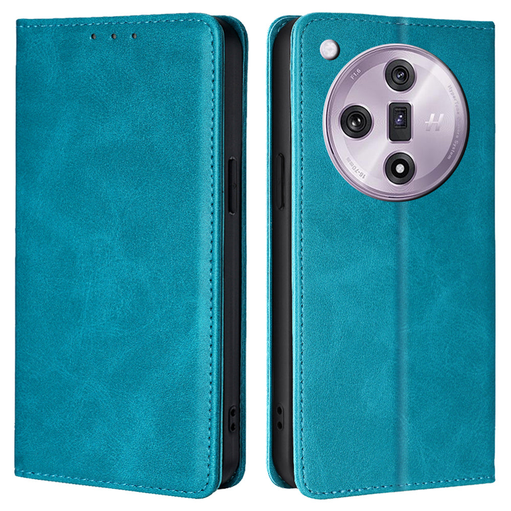 For Oppo Find X7 5G Wallet Case Magnetic Closure Leather Flip Phone Cover