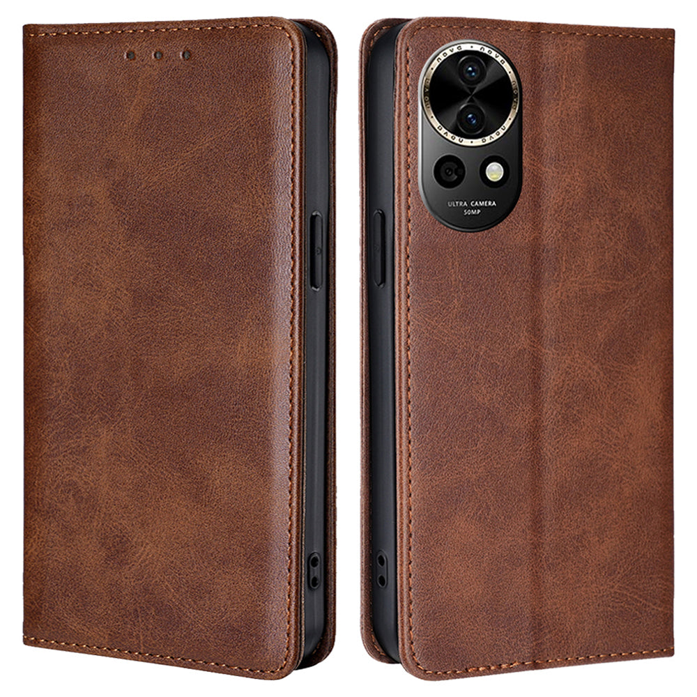 For Huawei nova 12 5G Shockproof Case Leather Wallet Phone Cover