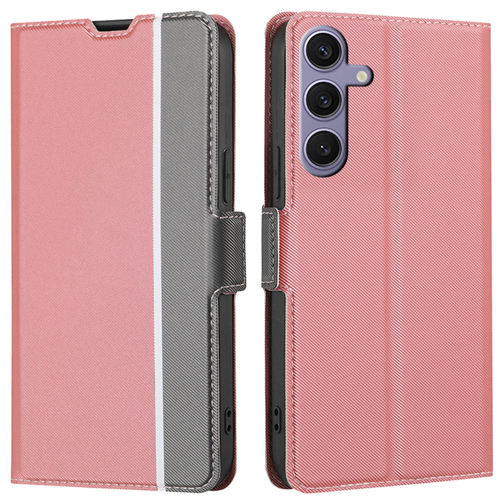 For Samsung Galaxy S24 Case Magnetic Clasp PU Leather Folio Phone Cover with Card Slots