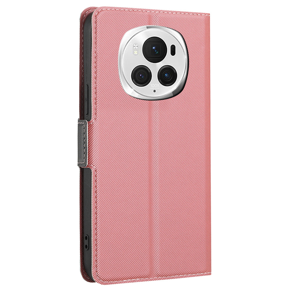 For Honor Magic6 Pro 5G Case Card Slots Phone Leather Cover with Dual Magnetic Clasp