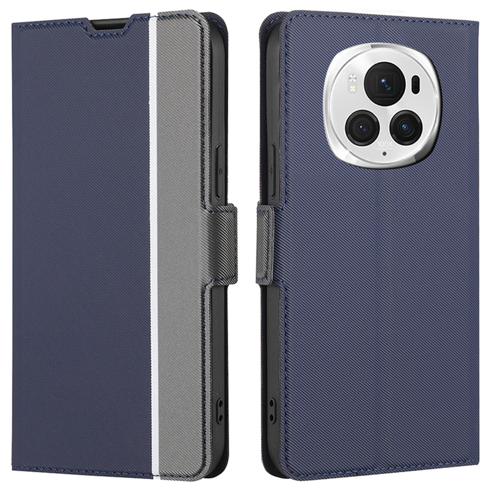 For Honor Magic6 Pro 5G Case Card Slots Phone Leather Cover with Dual Magnetic Clasp