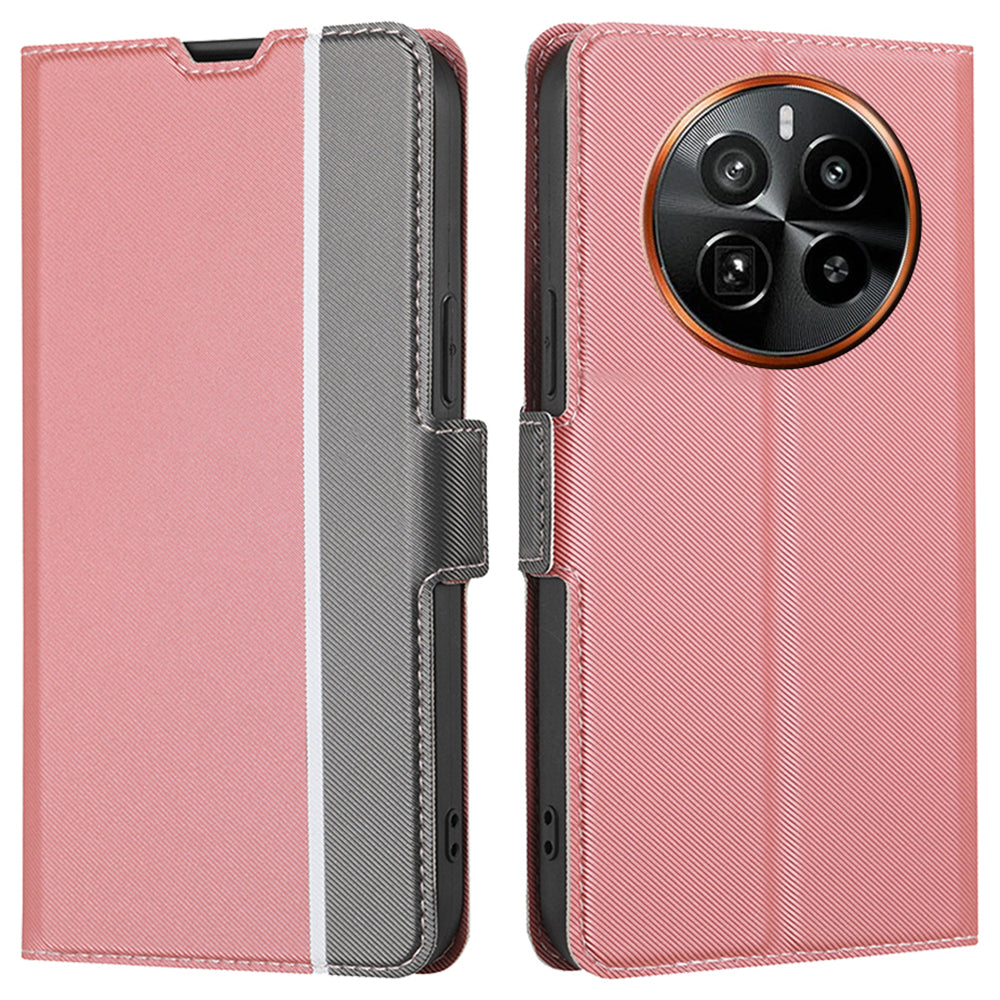 For Realme GT5 Pro 5G Leather Case Stand Phone Cover with Card Slots