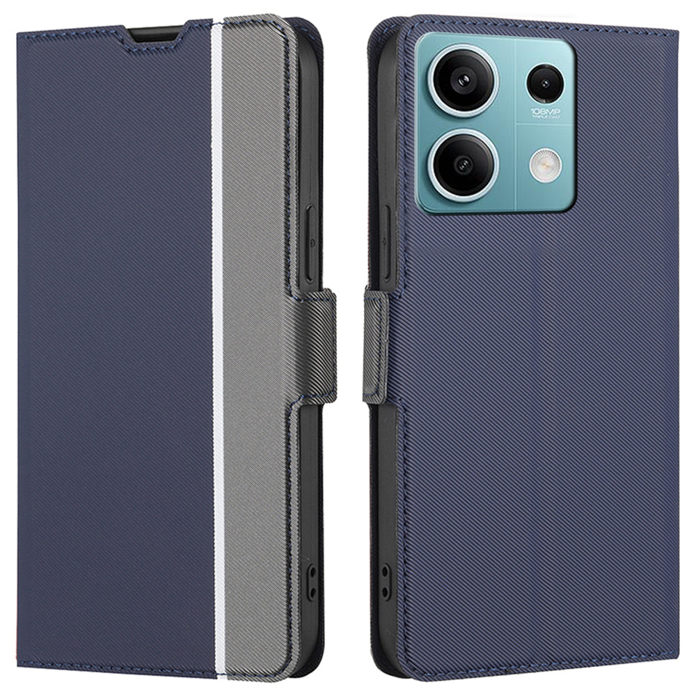 For Xiaomi Redmi Note 13 4G Case Dual Magnetic Clasp Phone Leather Cover with Card Slots