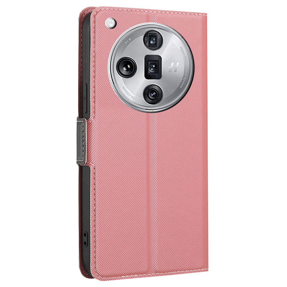 For Oppo Find X7 Ultra Phone Cover Leather Ultra Thin Case with Card Slots