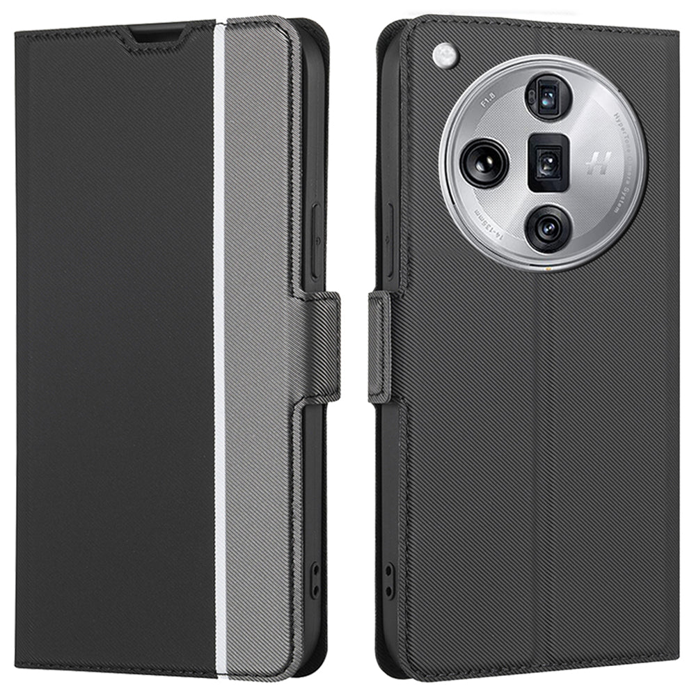 For Oppo Find X7 Ultra Phone Cover Leather Ultra Thin Case with Card Slots