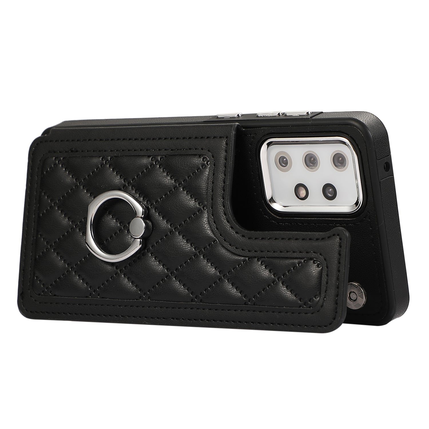 For Samsung Galaxy A52 4G / A52 5G / A52s 5G Case Card Slots PU Leather+TPU Cover with Long Strap
