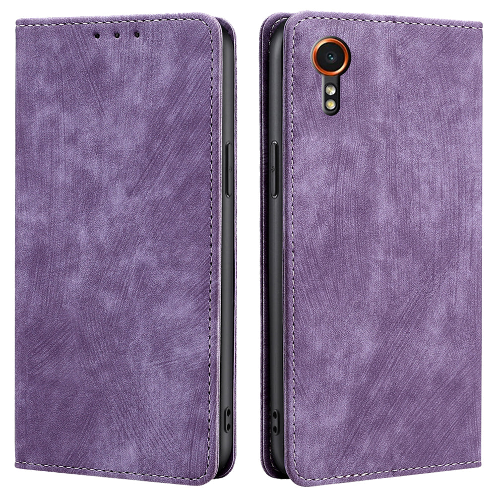 For Samsung Galaxy Xcover7 Case RFID Blocking Wallet PU Leather Stand Phone Cover