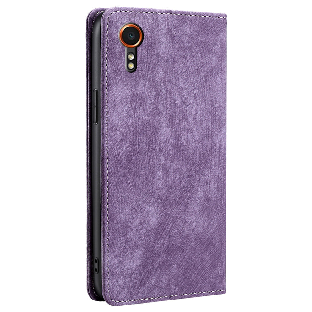 For Samsung Galaxy Xcover7 Case RFID Blocking Wallet PU Leather Stand Phone Cover
