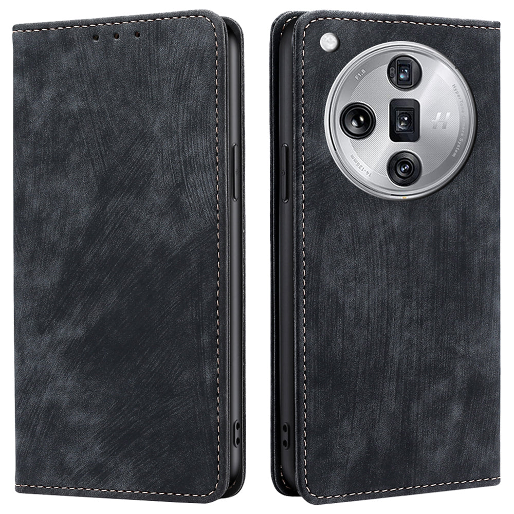 For Oppo Find X7 Ultra Case RFID Blocking Card Holder Bump Proof Phone Cover