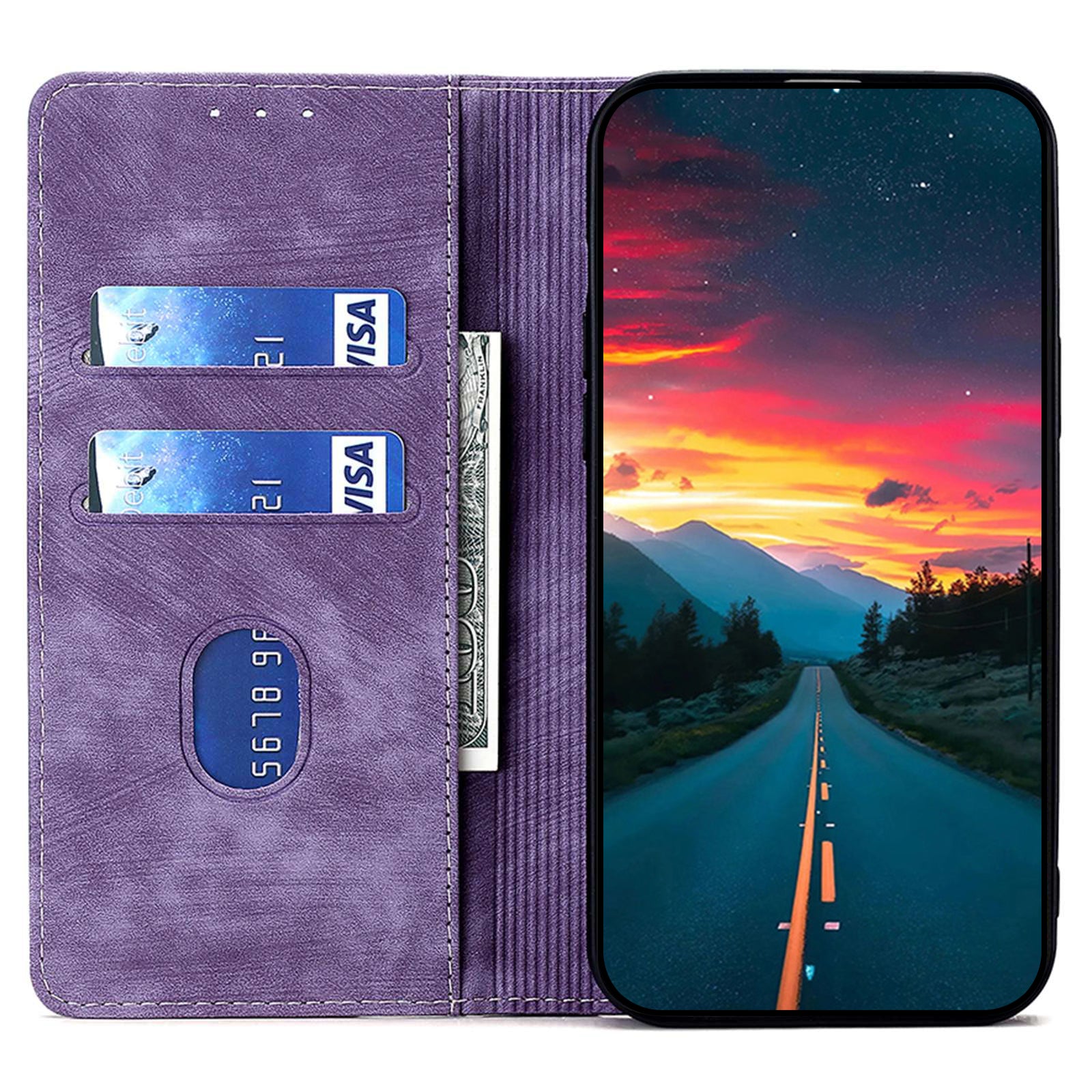 For Realme GT5 Pro 5G RFID Blocking Wallet Mobile Phone Case PU Leather Cover