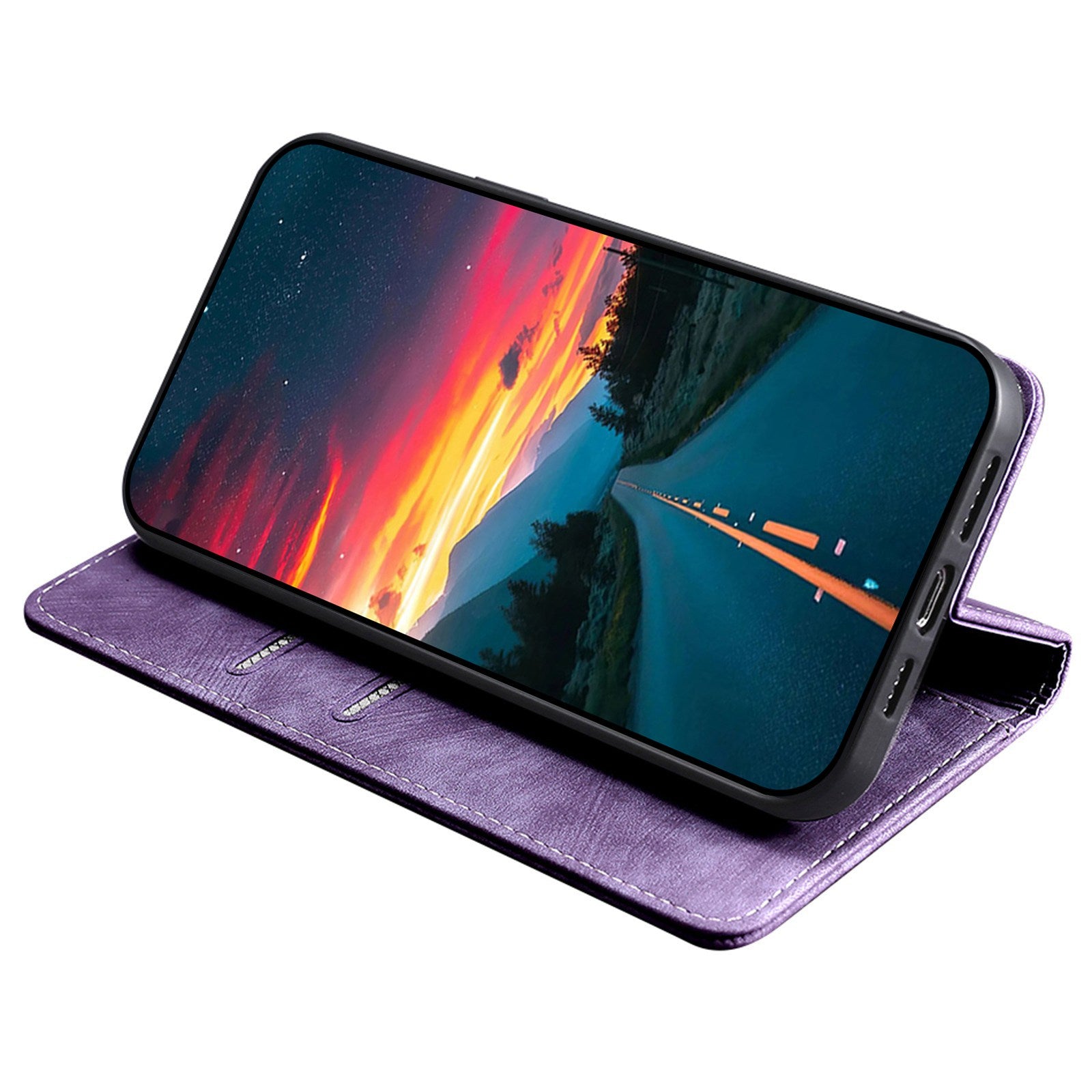 For Realme GT5 Pro 5G RFID Blocking Wallet Mobile Phone Case PU Leather Cover