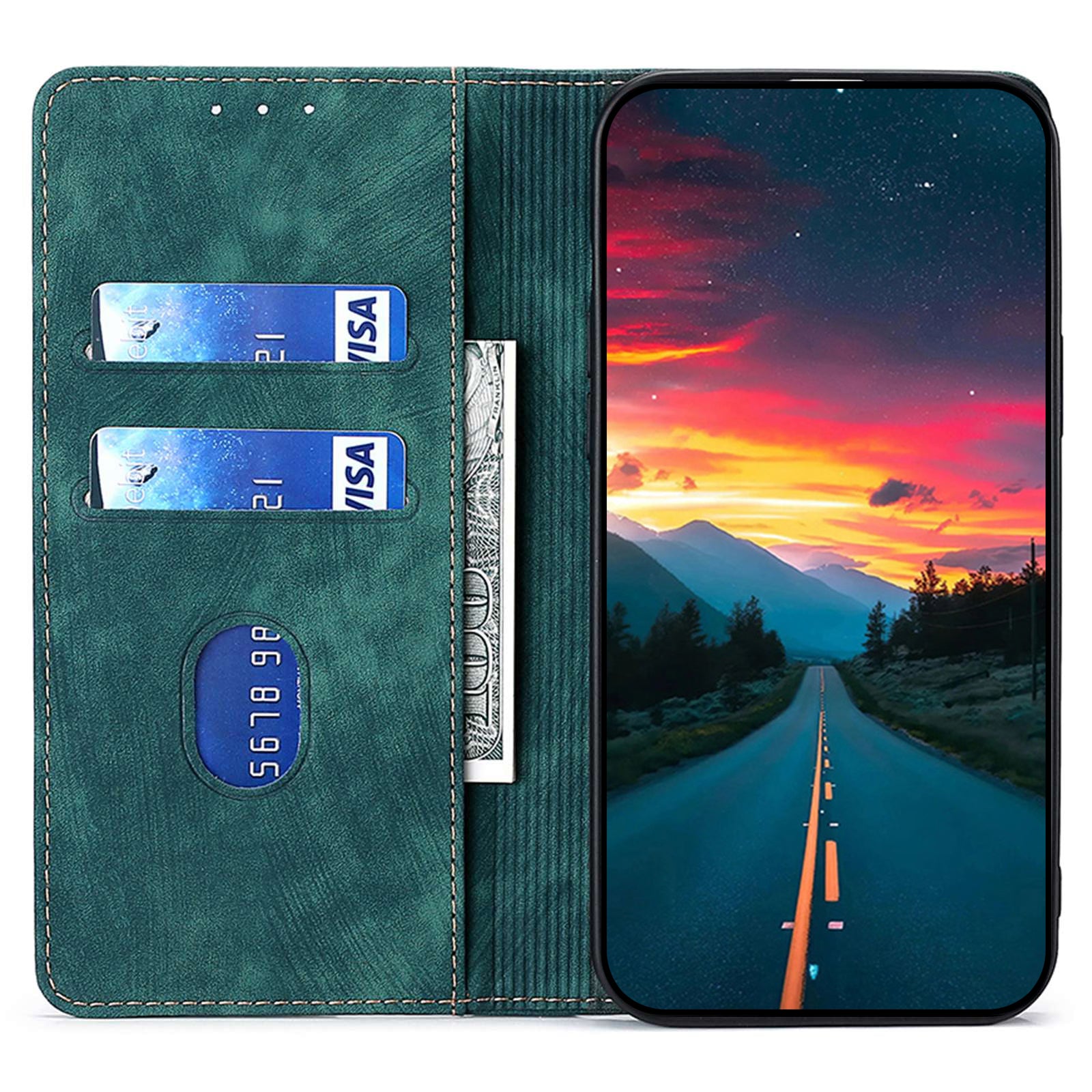 For Motorola Moto G Play (2024) 4G Case RFID Blocking Card Holder Folio Flip Phone Cover