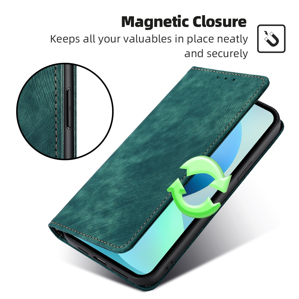 For Motorola Moto G Play (2024) 4G Case RFID Blocking Card Holder Folio Flip Phone Cover
