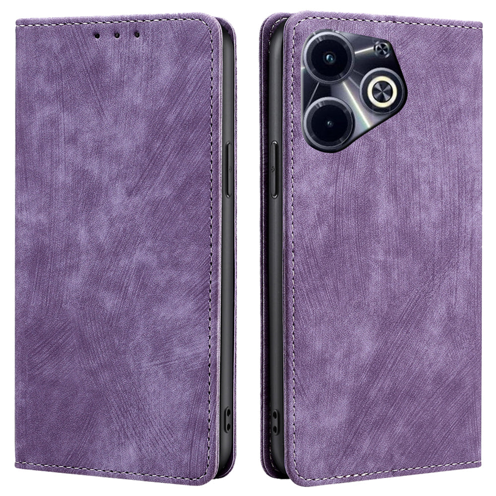 For Transsion Infinix Hot 40i Magnetic Case RFID Blocking Card Holder Phone Cover