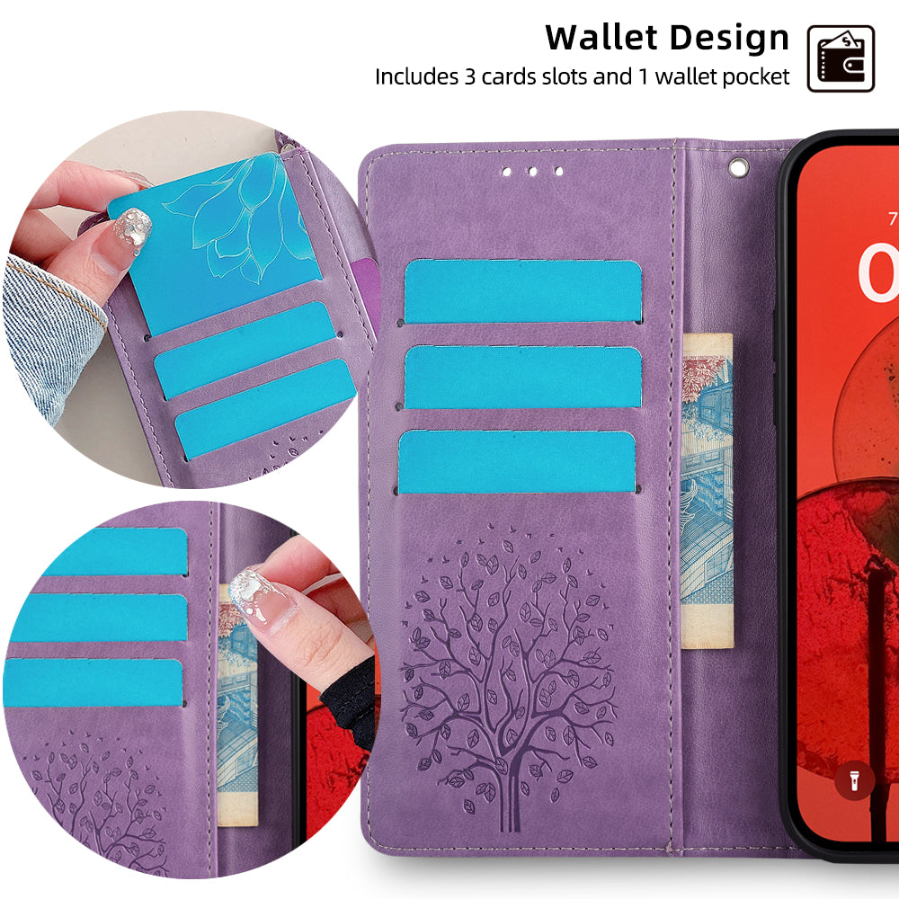 For Oppo Find X7 Ultra Leather Case with Strap Deer Tree Pattern Phone Wallet Cover