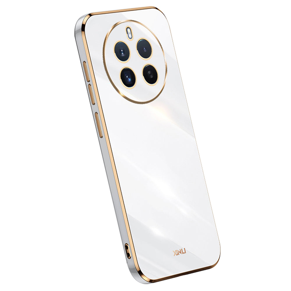 XINLI For Realme 12+ 5G / Narzo 70 Pro 5G Case Bump Proof TPU Electroplated Phone Protector